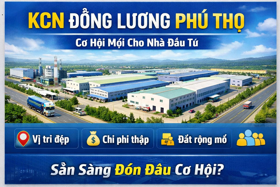 Dự án Khu công nghiệp Đồng Lương Phú Thọ